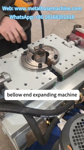 Bellow end expanding machine