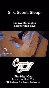 Designing the perfect sleep cap #itsthenod #nightroutine #silkbonnet #fyp #relatable #hair #health