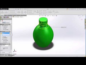 SolidWorks tutorial How To Use Revolved Boss Tool