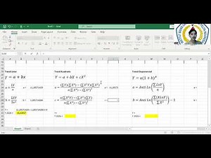 TUGAS STATISTIKA - MENGHITUNG RAMALAN MENGGUNAKAN TREND LINIER, KUADRATIS DAN EKSPONENSIAL DI EXCEL