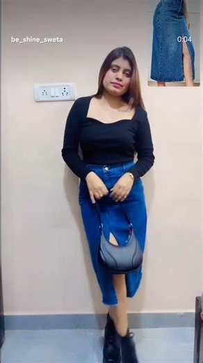 Denim long skirt 🩶 !! @myntra #shorts #youtubeshorts #myntra