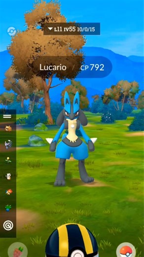 I cought lucario Legendary pokemon || #pokemon #pokemongo #pokémon #exelent #shorts