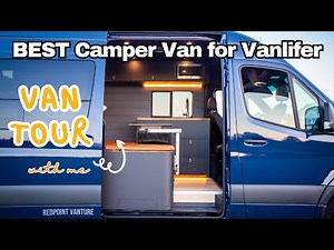 VAN TOUR | Sprinter 144 Converted to a Modern Tiny Home for Van Life is FOR SALE