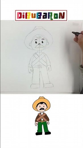 Dibujando a Emiliano Zapata | Dibujos faciles