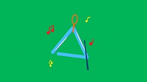 Triangle, Instrument, Classic. Free Stock Video