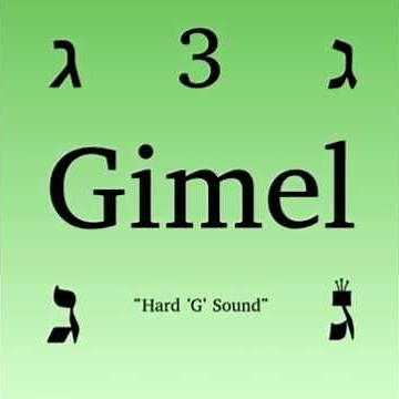 The Beauty of Gimel - The Third Hebrew Letter