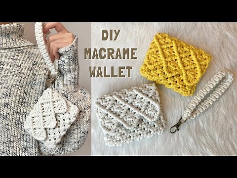 DIY Macrame Wallet / Card Holder Tutorial