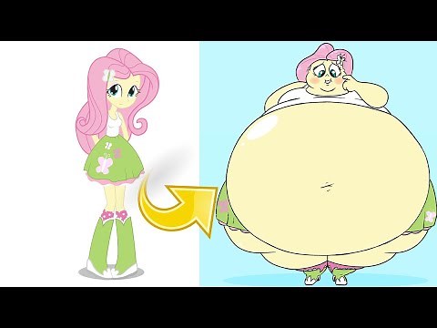 Equestria Girls Fluttershy as Fat