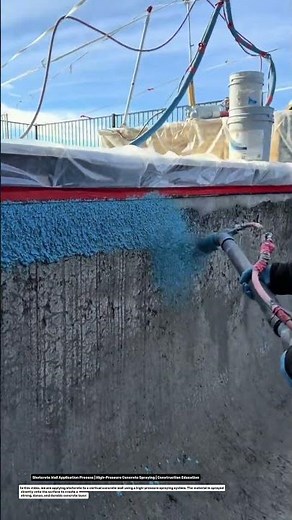 Shotcrete Wall Application Process | High-Pressure Concrete Spraying | Construction Education.