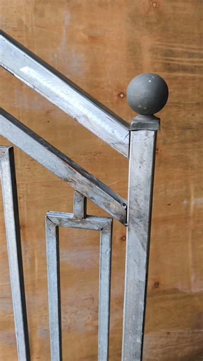 How to connect a square tube to the end pole #welding #sikll #weldings