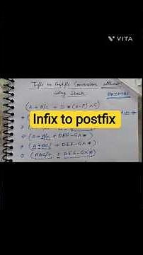 infix to postfix conversion #infix #postfix #operators #precedence #cbsepython #pythonclass12