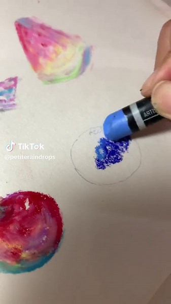 Creating Colorful Art with Oil Pastels