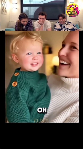 Tom Holland Reacts to funny Kids videos 🤣 #reaction #funny #shorts