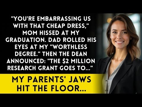 Mom hissed, “You’re embarrassing us” at my graduation—then the Dean announced my 2M research award