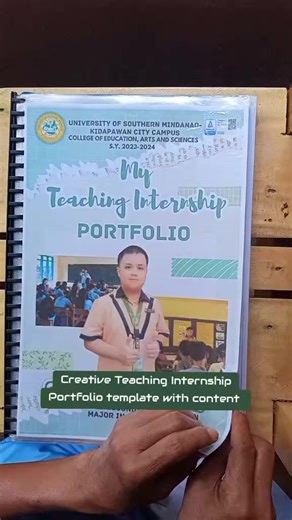 Creative Teaching Internship Portfolio Template for Educators