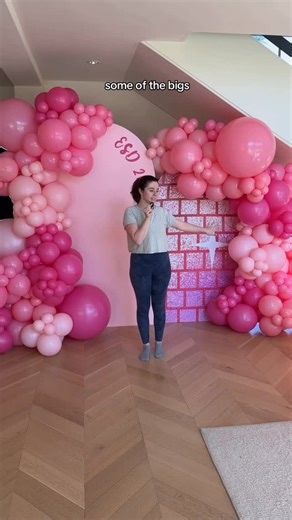 Bre Giglio | Business & Lifestyle on Instagram: "Come with me as the CEO of @bashify.co to do a balloon install with 2 backdrops and 20ft of balloons for a daddy daughter dance 🥹💗 #betterwithbashify #balloons #ballooninstall #dallasballoons #balloonartist"