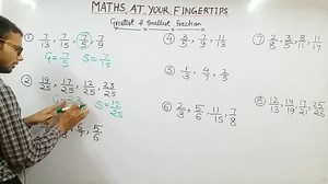 60K views · 159 reactions | Let's learn amazing tricks to find the smallest and largest fraction number in the given series. Must watch. | Maths at Your Fingertips | Facebook