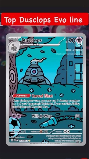 Top Dusclops evos in order of prices from Pokedata #pokemon #anime #pokemontcg #pokemoncard #music
