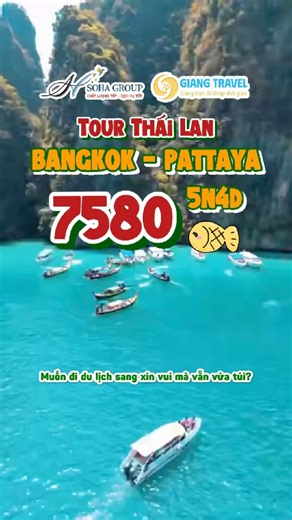 Tour Thái Lan 5 ngày 4 đêm Bangkok - Pattaya #giangtravel #Bangkok #Pattaya #thailan #tourthaigiare ------------------------------------------- 𝗚𝗜𝗔𝗡𝗚 𝗧𝗥𝗔𝗩𝗘𝗟 Cùng bạn đi khắp thế gian 📌 Địa chỉ: Đường số 28/B18-08 khu 12 Hồng Phát, Mỹ Khánh, Phong Điền, TP. Cần Thơ ☎ Hotline: 𝟎𝟑𝟔 𝟔𝟒𝟕 𝟕𝟑𝟔𝟔 - 𝟎𝟖𝟔𝟐 𝟕𝟑𝟗 𝟗𝟗𝟕 - 𝟎𝟖𝟔𝟐 𝟕𝟓𝟗 𝟗𝟗𝟕 Làm việc: 8:00 - 17h30 (T2-T7) #GiangTravel #dulich #booking #travel #congtydulich #tourdulich #congtydulichcantho #vemaybaygiare #vetauphu