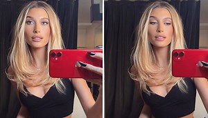 Hailey Baldwin turns up the heat as she looks almost 'unidentifiable' in new photos