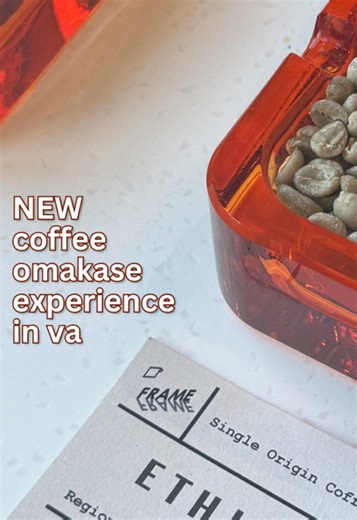 hosted | baby’s first coffee omakase in va! 📍 Frame Coffee Lab (directly behind Frame Coffee Roasters) 302 Maple Ave W Vienna, VA 22180 ☕️ coffee omakase (my favorites were the velvet cortado and the ruby solstice - an earl grey and pomegranate beverage with warm winter spices) @FRAME COFFEE LAB. frame coffee roasters vienna va, coffee omakase in va, #CoffeeTok ethiopian coffee, nicaraguan coffee, korean owned coffee shop, #CoffeeCulture educational coffee experience, where to find a coffee oma