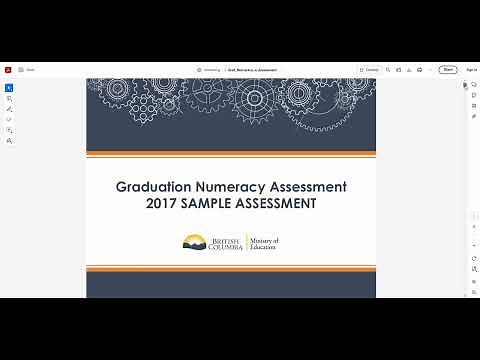 Numeracy 10 Assessment Explanation Video