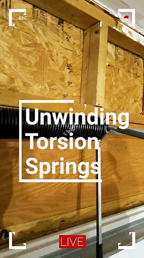 POV footage safely unwinding a garage door torsion spring. This step is one of the most critical parts of working on a garage door, and it has to be done with the right tools, the right technique, and full control of the tension. If your springs are worn, broken, or out of balance, replacing them correctly is key to keeping your door running safely and smoothly. Call or text 314-400-8133 to schedule your spring replacement, or book online today for garage door repair or replacement in St. Louis 