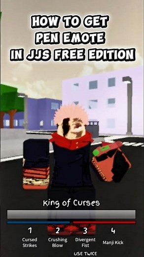 How to get Pen Emote in JJS Free Edition! 🖋️ (Step-by-Step Guide) | Jujutsu Shenanigans#roblox #jjk