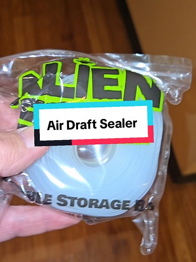 Alien 👽 Draft Sealer great for any air gap on windows and doors to stop cold or warm air drafts #aliendraftsealtape #homeefficiency #winterized #doordraftstopper #winterize #homehacks #homeimprovement #tiktokmademebuyit #tiktokshop