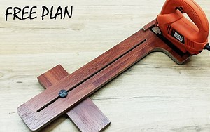 4.4K views · 35 reactions | 2 in 1 Jigsaw Tool Circle cutting Straight cutting | Woodworking Guide | Facebook