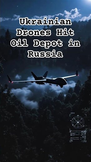Ukrainian Drones Hit Oil Depot in Russia | #Ukraine #Russia #DroneStrike #BreakingNews #Geopolitics