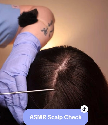 Relaxing ASMR Real Person Scalp Check 🌿😴 • Full version on YT (ASMR Real Person Hair & Scalp Check) #asmr #asmrhairplay #asmrhair #asmrmedical #bebravebeyouasmr