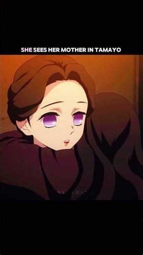 Nezuko sees her mother in Tamayo 🥺 #demonslayer #shorts