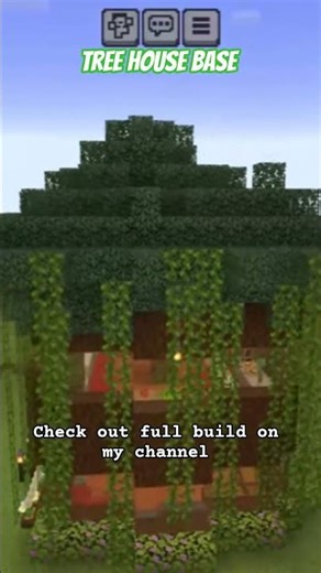 Tree House Base Minecraft #minecraft #minecraftbedrock #minecraftbuilding