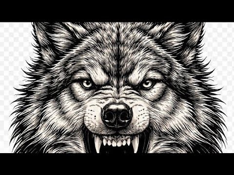 🔥 LIVE Laser Engraving: Watch a REALISTIC WOLF come to life on wood! 🐺