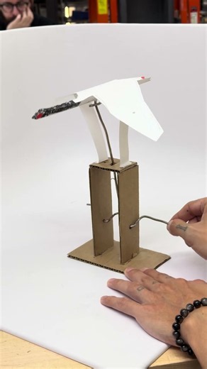 Paper Swan Automaton – Flapping Wings Crank Mechanism