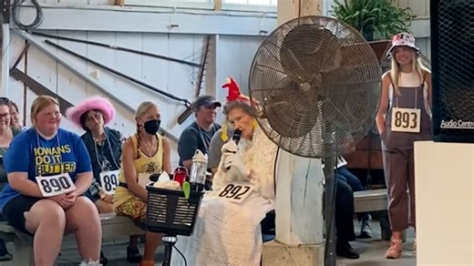 This 96-year-old just clucked her way to win the Iowa State Fair's chicken calling contest