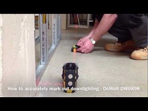 How To Mark Out Down Lighting Positions - DeWalt DW089K