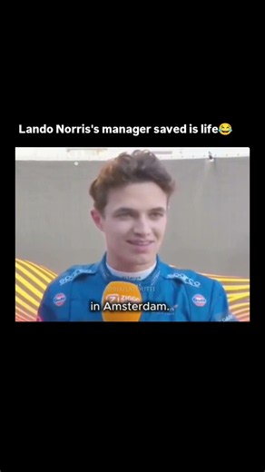 Lando Norris's manager saved him from Amsterdam 😂 #landonorris #funny #memes #f1 #f1shorts #mclaren