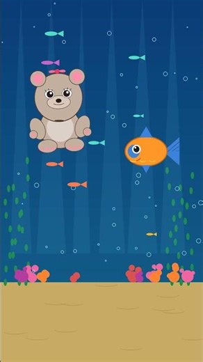 Underwater Treasure Hunt! 🐠🌊 | Airbears Adventures #Shorts