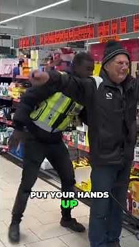 Fake Security Guard Pranks Shoppers with Fake Search!