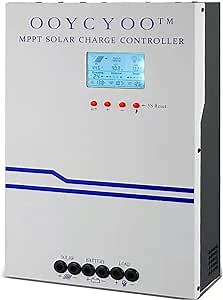 100 Amp MPPT Solar Charge Controller 24V 12V Auto, 100A Solar Panel Regulator Max Input Power 2500W, for AGM Sealed Gel Flooded Lithium Battery