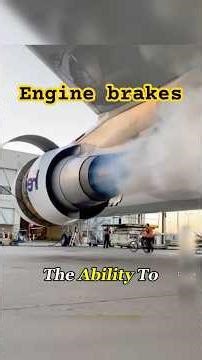 How works airplane Engine brakes #airplane #aviation #aeroplane