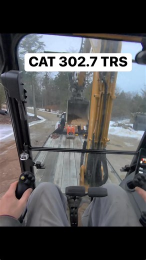 MC Build on Instagram: "Ok I finally gave in. Using my feet to travel and steer here I’m unloading a compactor with the CAT 302.7 excavator. #heavyequipment #excavation #tiltrotator #owneroperator #customized"