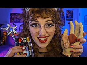 ASMR Lisa Frankenstein Sews You Together 🪡🧵(whispered roleplay, personal attention, face touching)