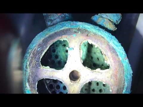 How to clean a marine heat exchanger on Perkins 4108