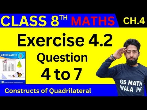class 8 math exercise 4.2 Q.4 to 7 | exercise 4.2 class 8 math | Class 8th Chapter 4 Ex 4.2