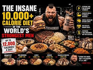 THE INSANE 10000 CALORIE DIET OF THE WORLDS STRONGEST MEN