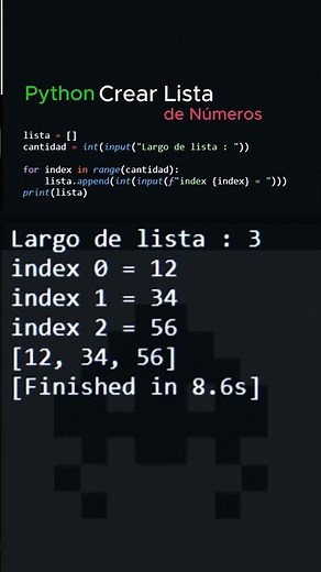 Python Crear Lista de Números