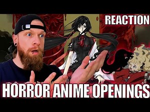 50 BEST HORROR ANIME OPENINGS Reaction